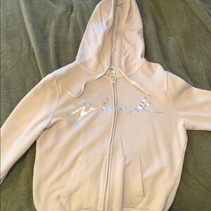 PINK Victoria's Secret Cream Hoodie Jacket